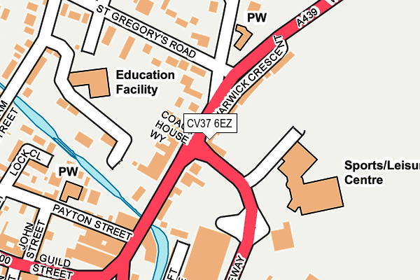 CV37 6EZ map - OS OpenMap – Local (Ordnance Survey) CV37 6EZ map - OS OpenMap – Local (Ordnance Survey)