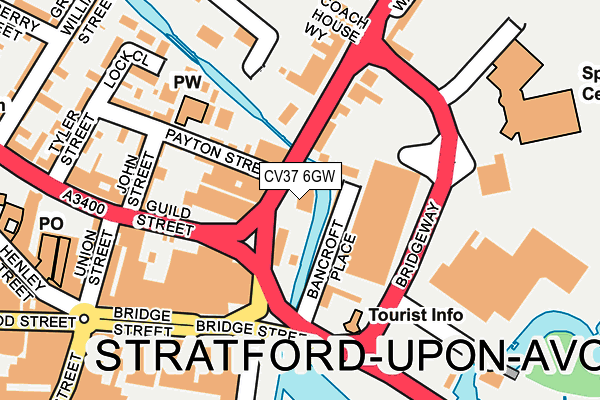 CV37 6GW map - OS OpenMap – Local (Ordnance Survey) CV37 6GW map - OS OpenMap – Local (Ordnance Survey)