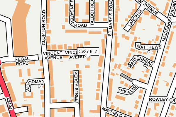 CV37 6LZ map - OS OpenMap – Local (Ordnance Survey) CV37 6LZ map - OS OpenMap – Local (Ordnance Survey)