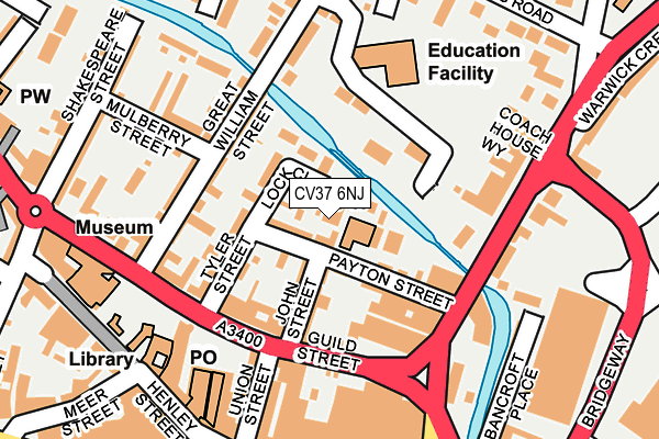 CV37 6NJ map - OS OpenMap – Local (Ordnance Survey) CV37 6NJ map - OS OpenMap – Local (Ordnance Survey)