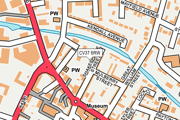 CV37 6RW map - OS OpenMap – Local (Ordnance Survey) CV37 6RW map - OS OpenMap – Local (Ordnance Survey)