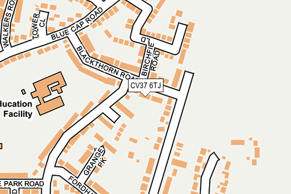 CV37 6TJ map - OS OpenMap – Local (Ordnance Survey) CV37 6TJ map - OS OpenMap – Local (Ordnance Survey)
