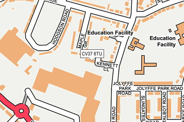 CV37 6TU map - OS OpenMap – Local (Ordnance Survey) CV37 6TU map - OS OpenMap – Local (Ordnance Survey)