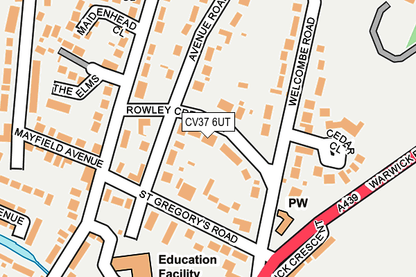CV37 6UT map - OS OpenMap – Local (Ordnance Survey) CV37 6UT map - OS OpenMap – Local (Ordnance Survey)