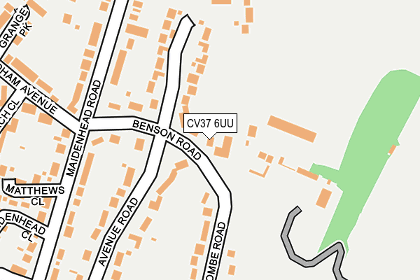 CV37 6UU map - OS OpenMap – Local (Ordnance Survey) CV37 6UU map - OS OpenMap – Local (Ordnance Survey)