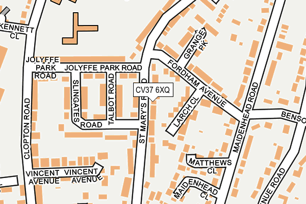 CV37 6XQ map - OS OpenMap – Local (Ordnance Survey) CV37 6XQ map - OS OpenMap – Local (Ordnance Survey)
