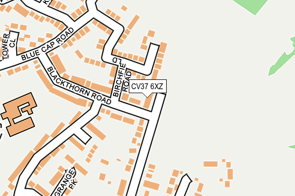 CV37 6XZ map - OS OpenMap – Local (Ordnance Survey) CV37 6XZ map - OS OpenMap – Local (Ordnance Survey)
