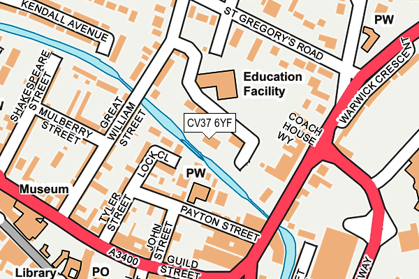 CV37 6YF map - OS OpenMap – Local (Ordnance Survey) CV37 6YF map - OS OpenMap – Local (Ordnance Survey)