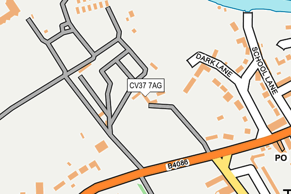 CV37 7AG map - OS OpenMap – Local (Ordnance Survey) CV37 7AG map - OS OpenMap – Local (Ordnance Survey)
