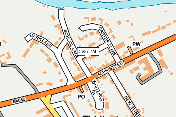 CV37 7AL map - OS OpenMap – Local (Ordnance Survey) CV37 7AL map - OS OpenMap – Local (Ordnance Survey)