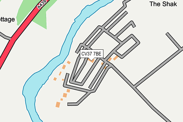 CV37 7BE map - OS OpenMap – Local (Ordnance Survey) CV37 7BE map - OS OpenMap – Local (Ordnance Survey)