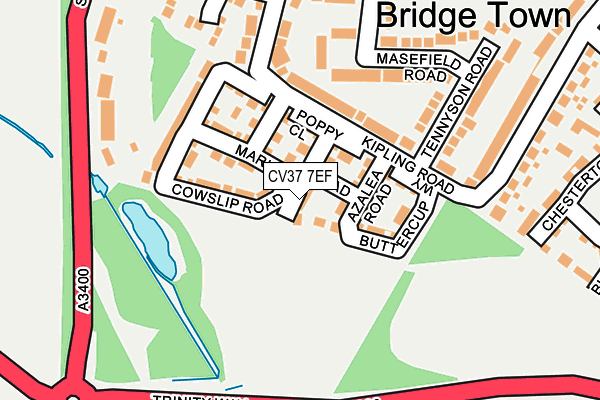 CV37 7EF map - OS OpenMap – Local (Ordnance Survey) CV37 7EF map - OS OpenMap – Local (Ordnance Survey)