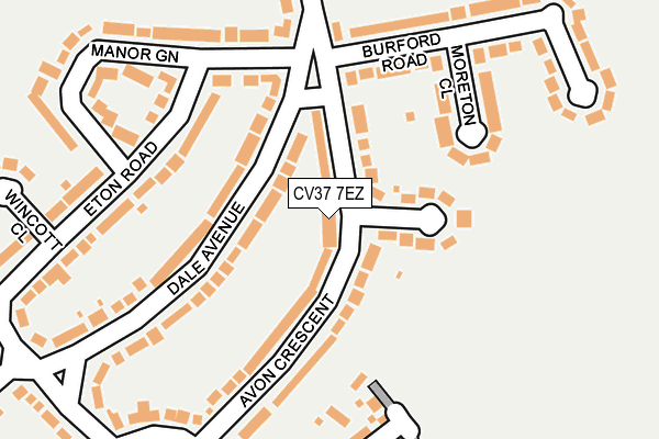 CV37 7EZ map - OS OpenMap – Local (Ordnance Survey) CV37 7EZ map - OS OpenMap – Local (Ordnance Survey)