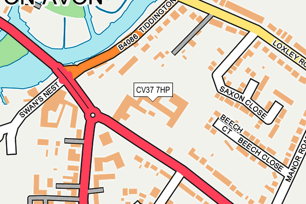 CV37 7HP map - OS OpenMap – Local (Ordnance Survey) CV37 7HP map - OS OpenMap – Local (Ordnance Survey)