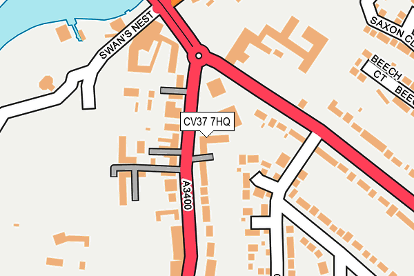 CV37 7HQ map - OS OpenMap – Local (Ordnance Survey) CV37 7HQ map - OS OpenMap – Local (Ordnance Survey)