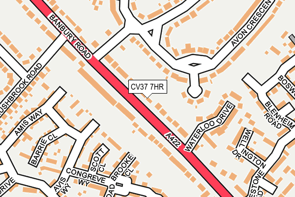 CV37 7HR map - OS OpenMap – Local (Ordnance Survey) CV37 7HR map - OS OpenMap – Local (Ordnance Survey)