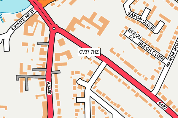 CV37 7HZ map - OS OpenMap – Local (Ordnance Survey) CV37 7HZ map - OS OpenMap – Local (Ordnance Survey)