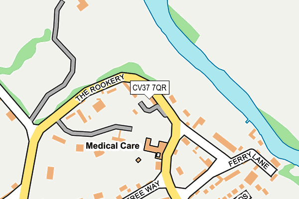 CV37 7QR map - OS OpenMap – Local (Ordnance Survey) CV37 7QR map - OS OpenMap – Local (Ordnance Survey)