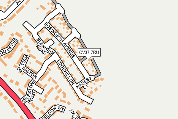 CV37 7RU map - OS OpenMap – Local (Ordnance Survey) CV37 7RU map - OS OpenMap – Local (Ordnance Survey)