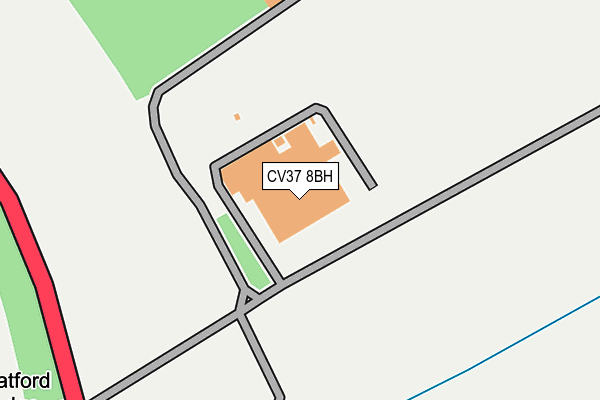 CV37 8BH map - OS OpenMap – Local (Ordnance Survey) CV37 8BH map - OS OpenMap – Local (Ordnance Survey)