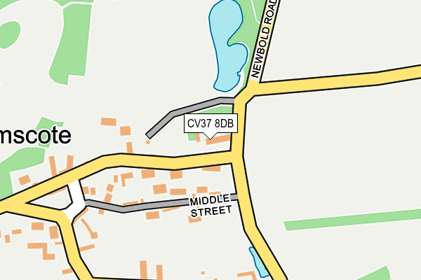 CV37 8DB map - OS OpenMap – Local (Ordnance Survey) CV37 8DB map - OS OpenMap – Local (Ordnance Survey)