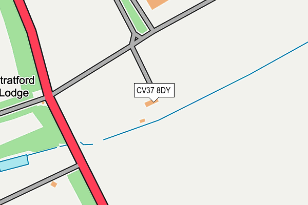 CV37 8DY map - OS OpenMap – Local (Ordnance Survey) CV37 8DY map - OS OpenMap – Local (Ordnance Survey)