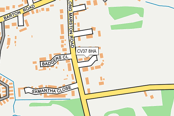 CV37 8HA map - OS OpenMap – Local (Ordnance Survey) CV37 8HA map - OS OpenMap – Local (Ordnance Survey)