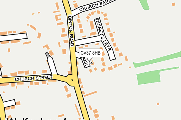 CV37 8HB map - OS OpenMap – Local (Ordnance Survey) CV37 8HB map - OS OpenMap – Local (Ordnance Survey)