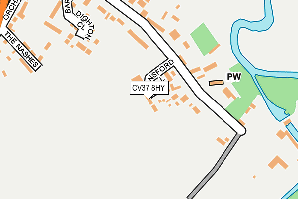 CV37 8HY map - OS OpenMap – Local (Ordnance Survey) CV37 8HY map - OS OpenMap – Local (Ordnance Survey)