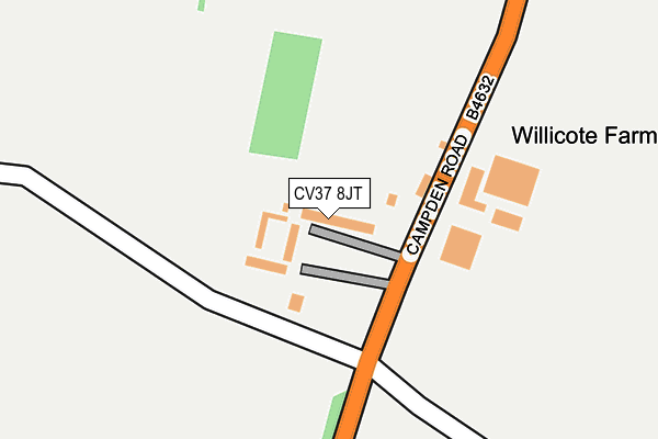 CV37 8JT map - OS OpenMap – Local (Ordnance Survey) CV37 8JT map - OS OpenMap – Local (Ordnance Survey)