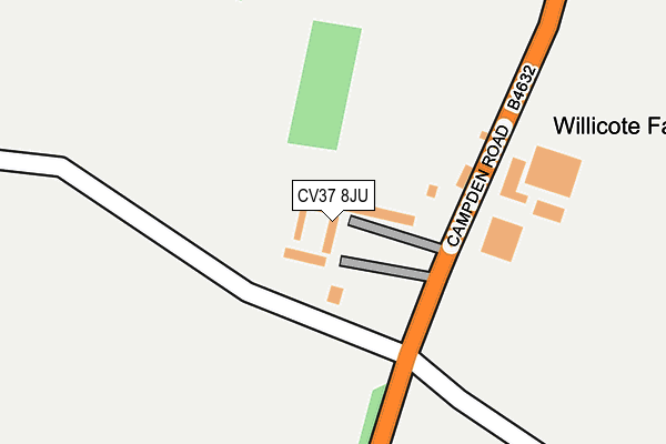 CV37 8JU map - OS OpenMap – Local (Ordnance Survey) CV37 8JU map - OS OpenMap – Local (Ordnance Survey)
