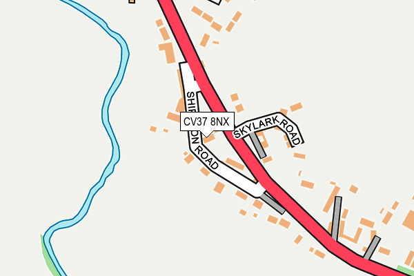 CV37 8NX map - OS OpenMap – Local (Ordnance Survey)
