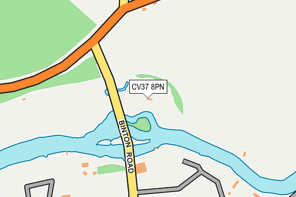 CV37 8PN map - OS OpenMap – Local (Ordnance Survey) CV37 8PN map - OS OpenMap – Local (Ordnance Survey)