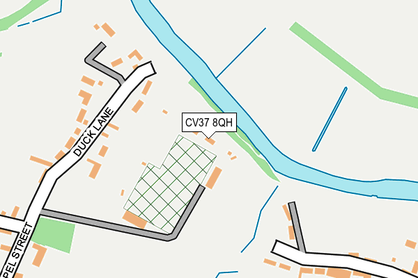 CV37 8QH map - OS OpenMap – Local (Ordnance Survey) CV37 8QH map - OS OpenMap – Local (Ordnance Survey)