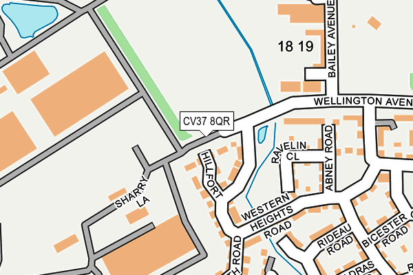 CV37 8QR map - OS OpenMap – Local (Ordnance Survey) CV37 8QR map - OS OpenMap – Local (Ordnance Survey)