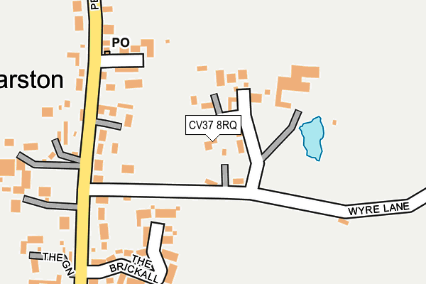 CV37 8RQ map - OS OpenMap – Local (Ordnance Survey) CV37 8RQ map - OS OpenMap – Local (Ordnance Survey)