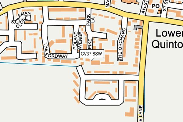 CV37 8SW map - OS OpenMap – Local (Ordnance Survey) CV37 8SW map - OS OpenMap – Local (Ordnance Survey)