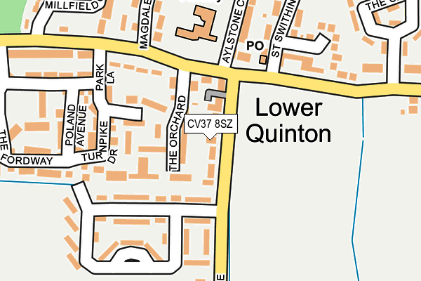 CV37 8SZ map - OS OpenMap – Local (Ordnance Survey) CV37 8SZ map - OS OpenMap – Local (Ordnance Survey)