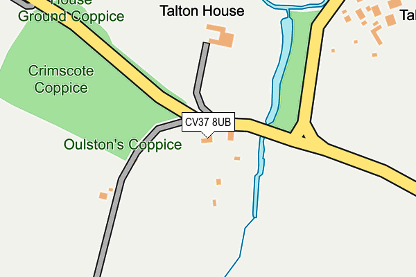 CV37 8UB map - OS OpenMap – Local (Ordnance Survey) CV37 8UB map - OS OpenMap – Local (Ordnance Survey)