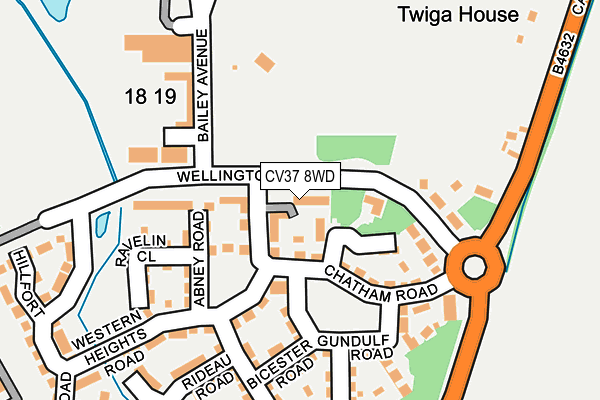 CV37 8WD map - OS OpenMap – Local (Ordnance Survey) CV37 8WD map - OS OpenMap – Local (Ordnance Survey)