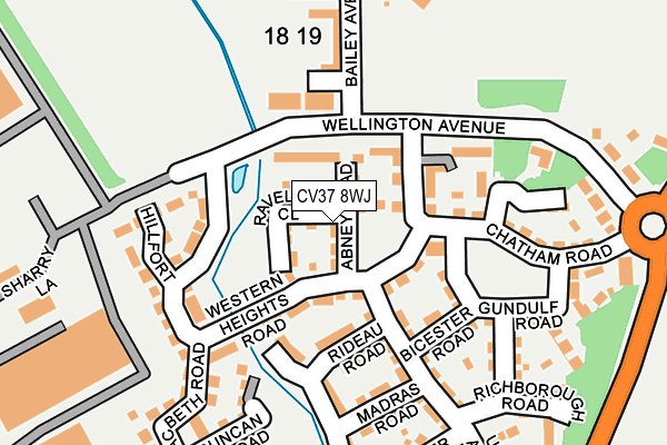 CV37 8WJ map - OS OpenMap – Local (Ordnance Survey) CV37 8WJ map - OS OpenMap – Local (Ordnance Survey)