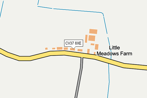 CV37 8XE map - OS OpenMap – Local (Ordnance Survey) CV37 8XE map - OS OpenMap – Local (Ordnance Survey)