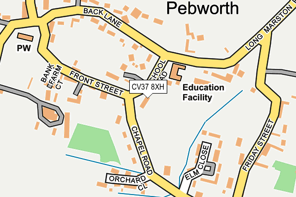 CV37 8XH map - OS OpenMap – Local (Ordnance Survey) CV37 8XH map - OS OpenMap – Local (Ordnance Survey)