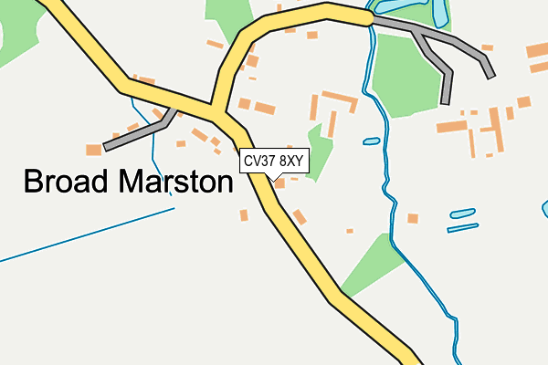 CV37 8XY map - OS OpenMap – Local (Ordnance Survey) CV37 8XY map - OS OpenMap – Local (Ordnance Survey)