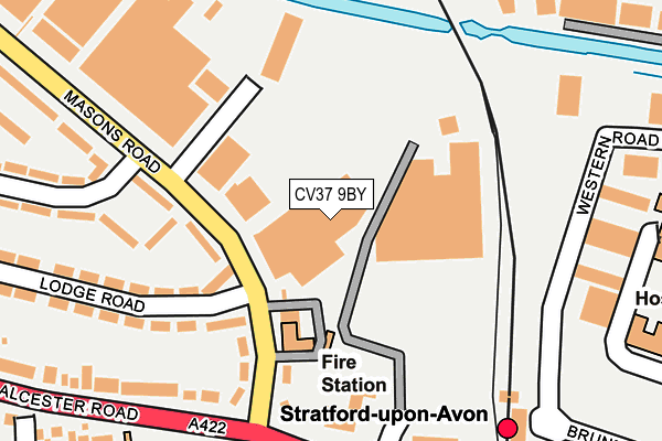 CV37 9BY map - OS OpenMap – Local (Ordnance Survey) CV37 9BY map - OS OpenMap – Local (Ordnance Survey)
