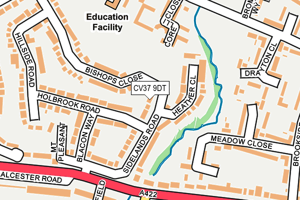 CV37 9DT map - OS OpenMap – Local (Ordnance Survey)
