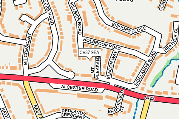 CV37 9EA map - OS OpenMap – Local (Ordnance Survey) CV37 9EA map - OS OpenMap – Local (Ordnance Survey)