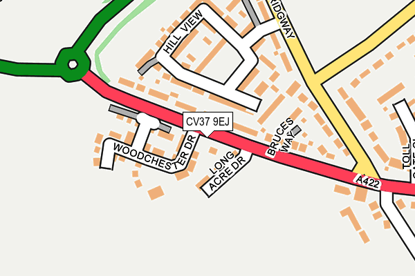 CV37 9EJ map - OS OpenMap – Local (Ordnance Survey) CV37 9EJ map - OS OpenMap – Local (Ordnance Survey)