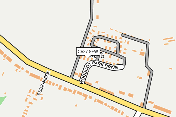 CV37 9FW map - OS OpenMap – Local (Ordnance Survey) CV37 9FW map - OS OpenMap – Local (Ordnance Survey)