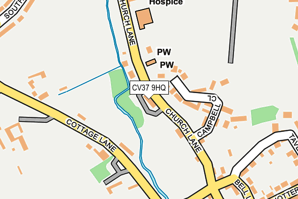 CV37 9HQ map - OS OpenMap – Local (Ordnance Survey) CV37 9HQ map - OS OpenMap – Local (Ordnance Survey)